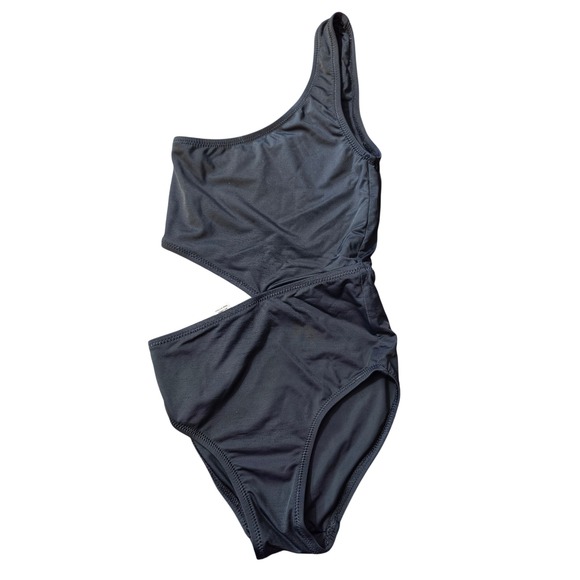 Stella Cove Other - Stella Cove Girls Black One‎ Shoulder Cutout One Piece Swimsuit Size 2Y